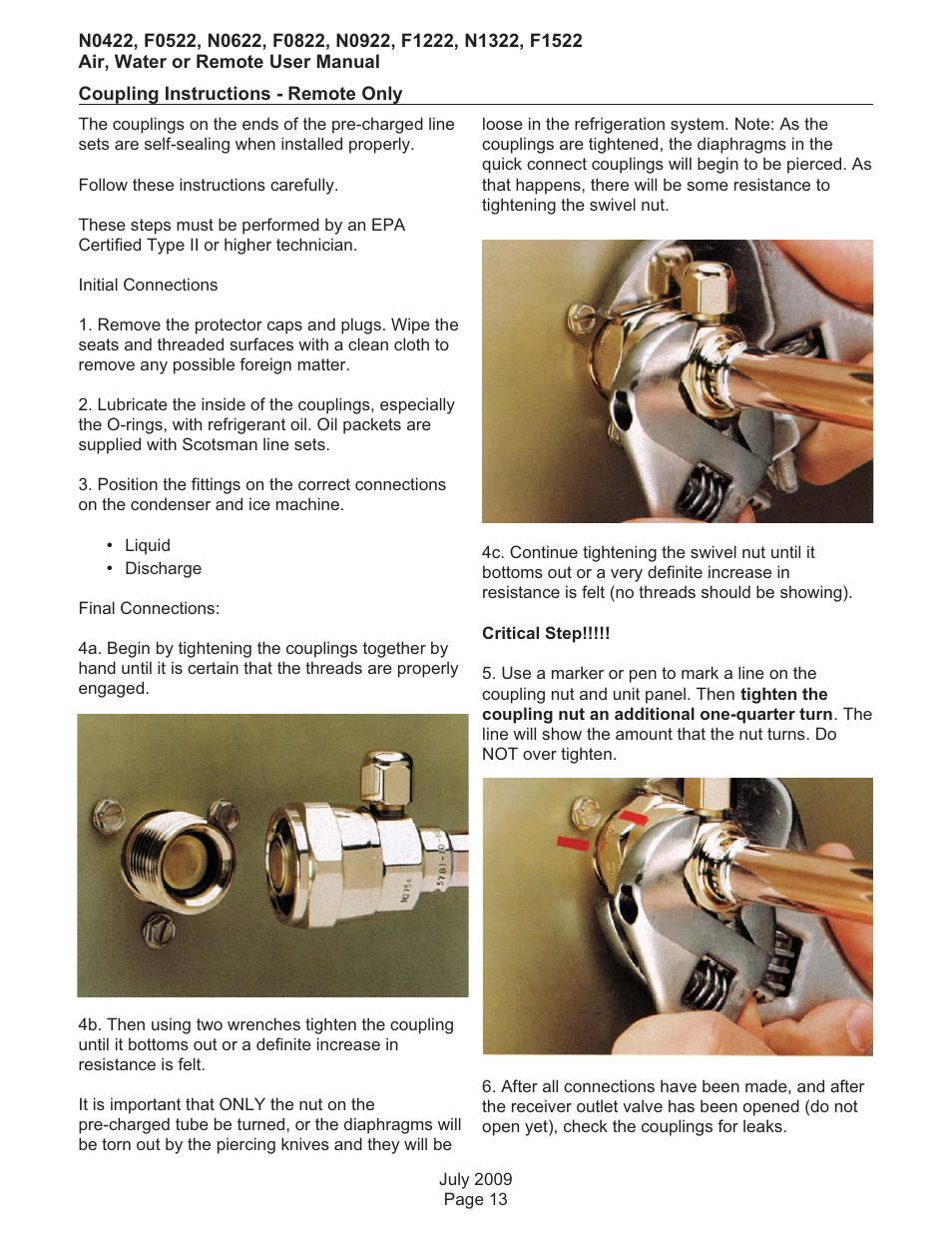 Scotsman F0522 User Manual | Page 14 / 24