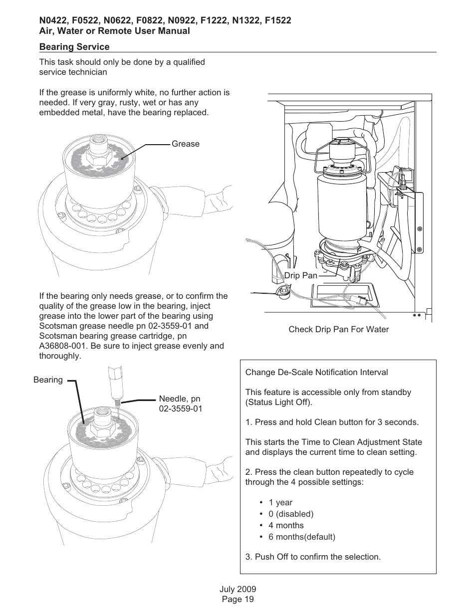 Scotsman F0522 User Manual | Page 20 / 24