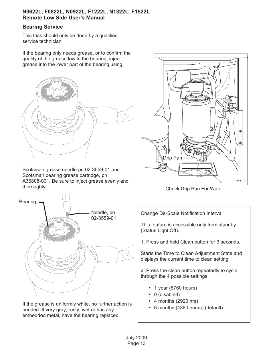 Scotsman F0822 User Manual | Page 14 / 18