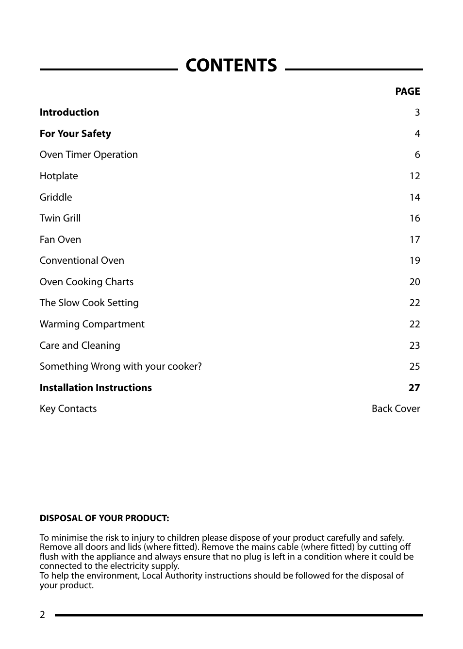 Cannon 10455G User Manual | Page 2 / 36