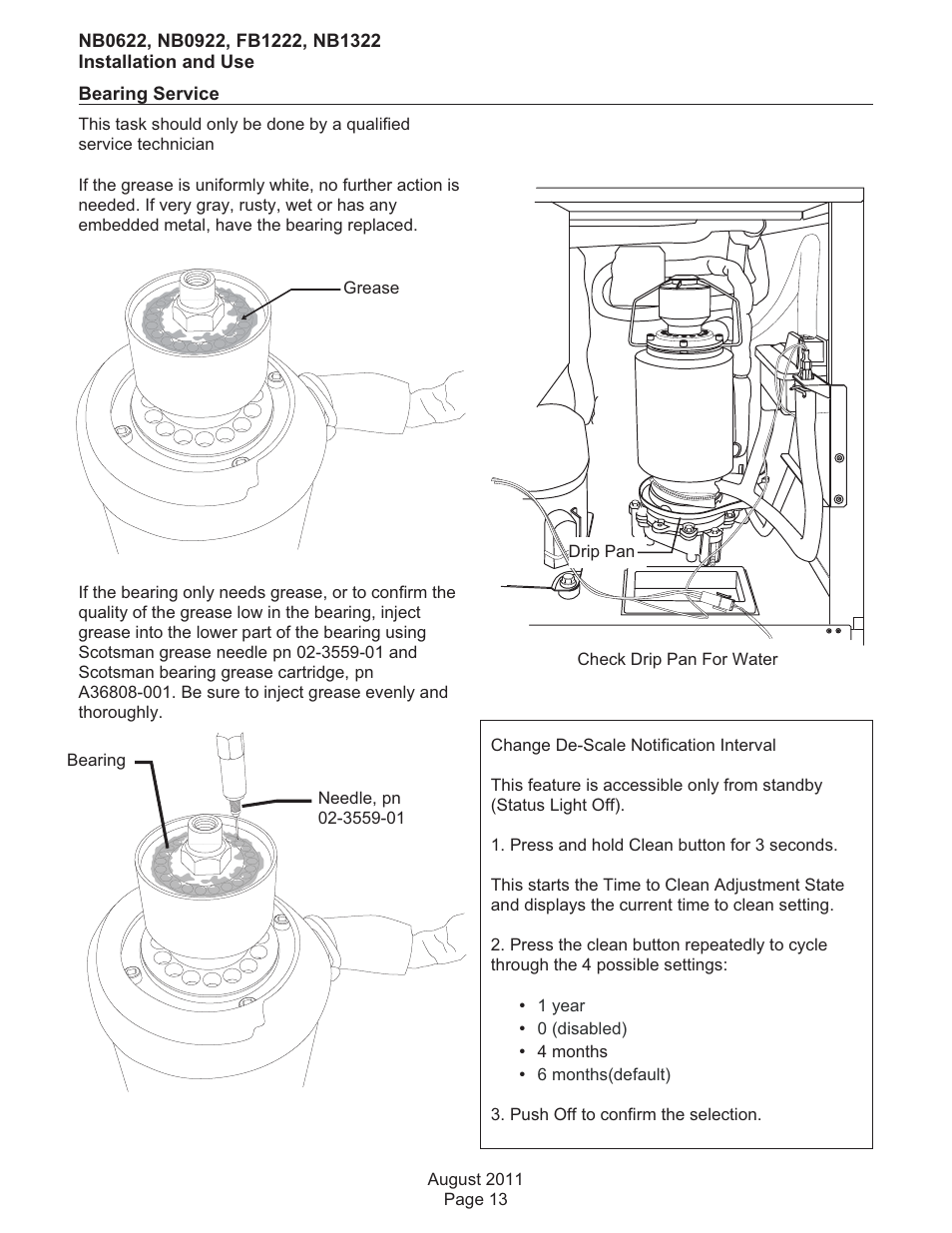 Scotsman FB1222 User Manual | Page 14 / 37