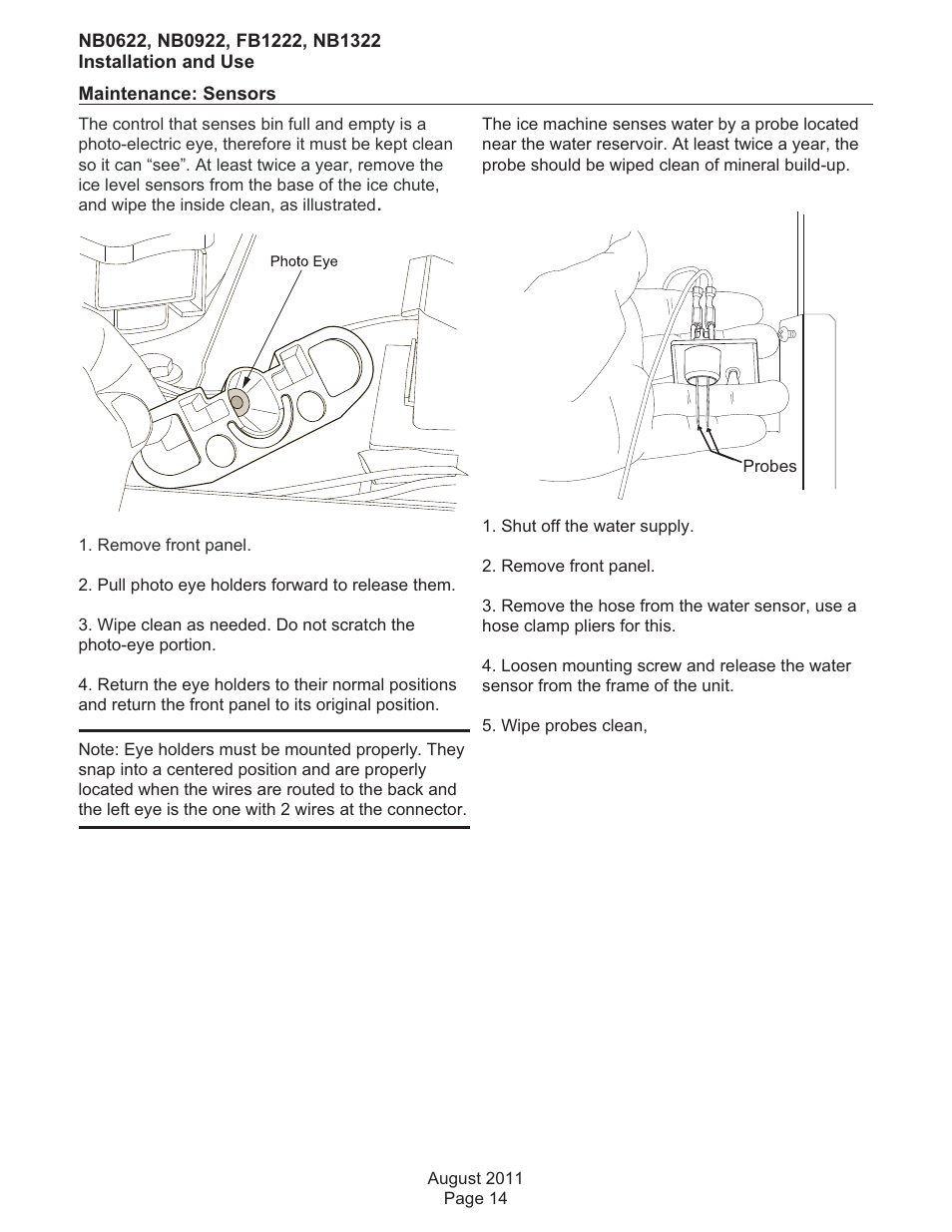 Scotsman FB1222 User Manual | Page 15 / 37