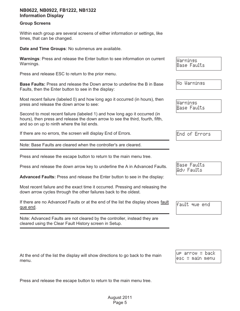 Scotsman FB1222 User Manual | Page 21 / 37