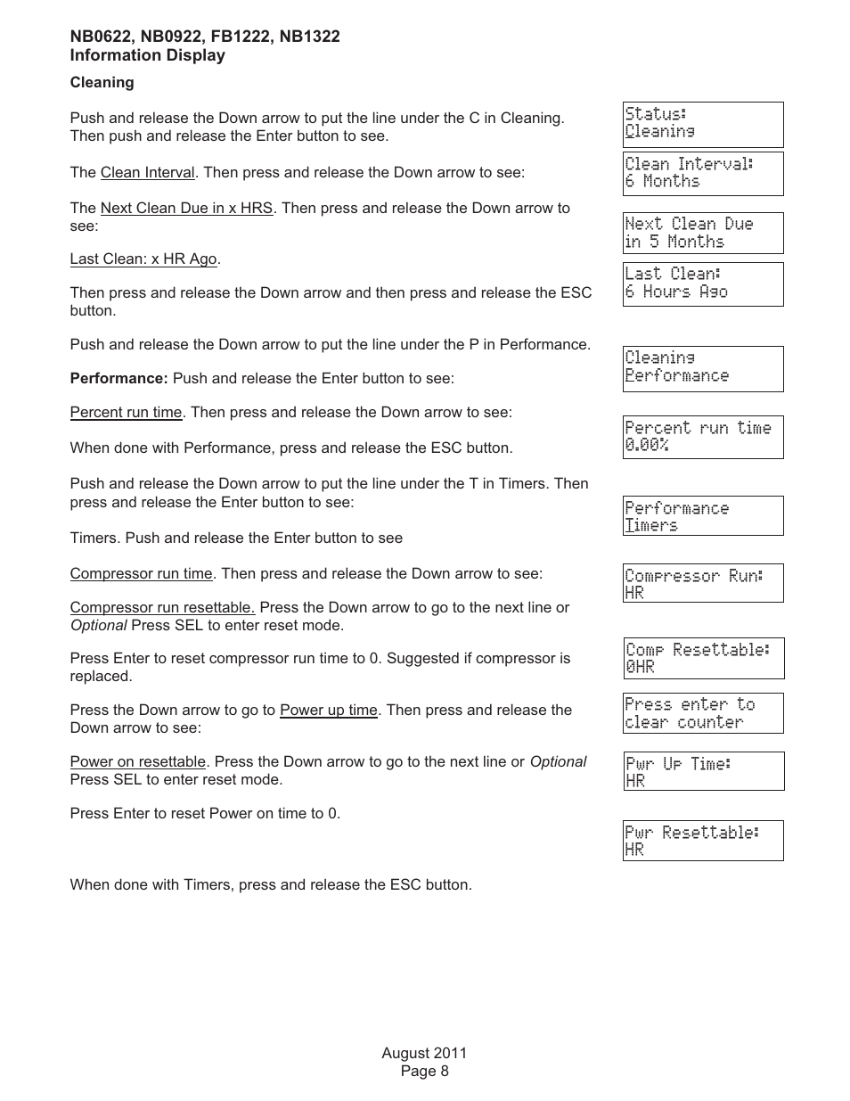 Scotsman FB1222 User Manual | Page 24 / 37