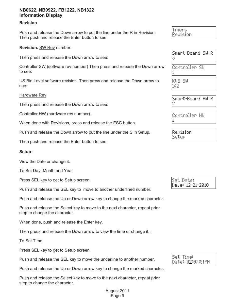 Scotsman FB1222 User Manual | Page 25 / 37