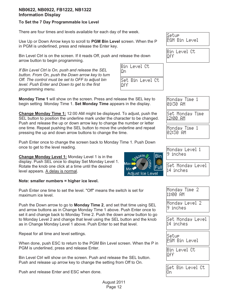 Scotsman FB1222 User Manual | Page 28 / 37