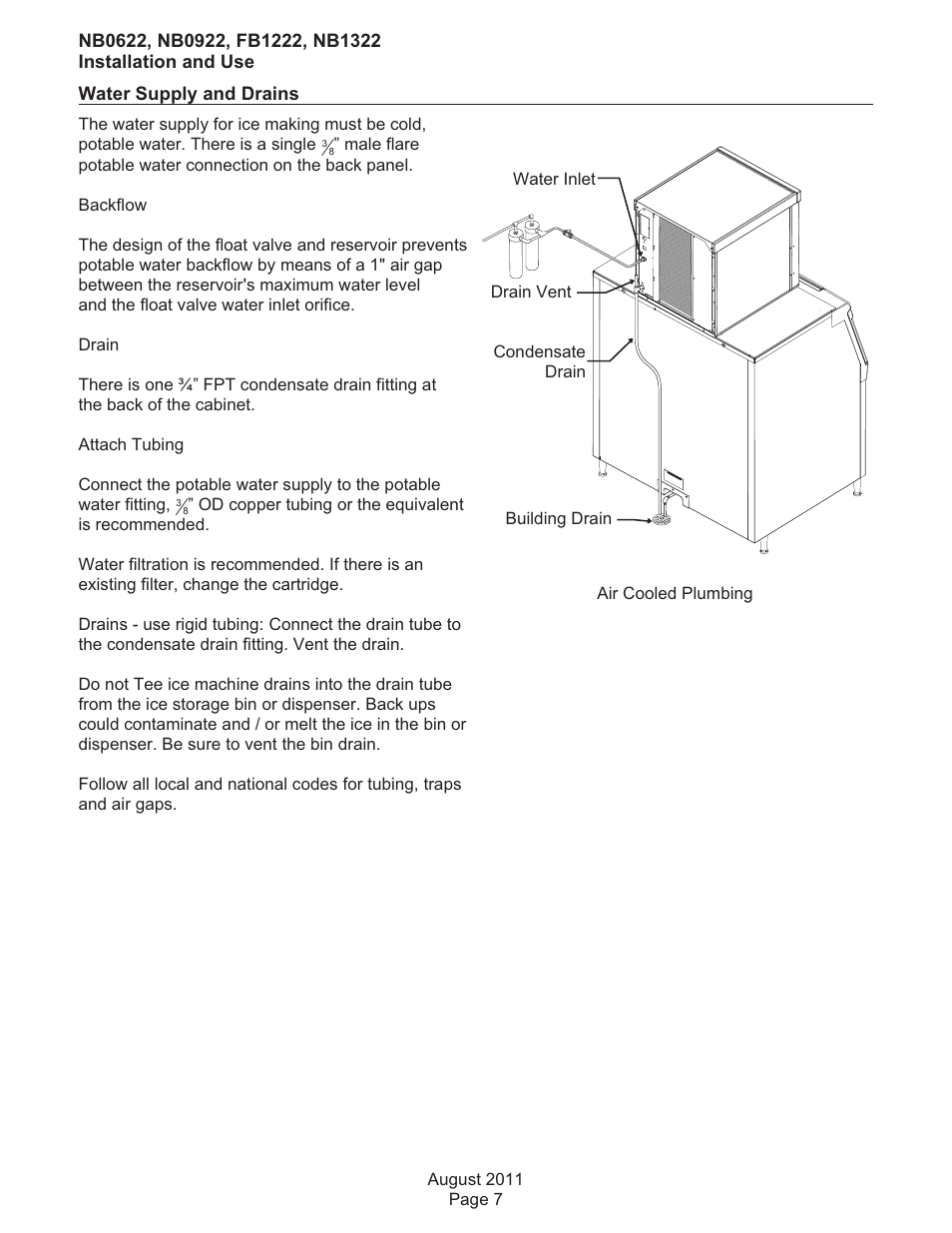 Scotsman FB1222 User Manual | Page 8 / 37