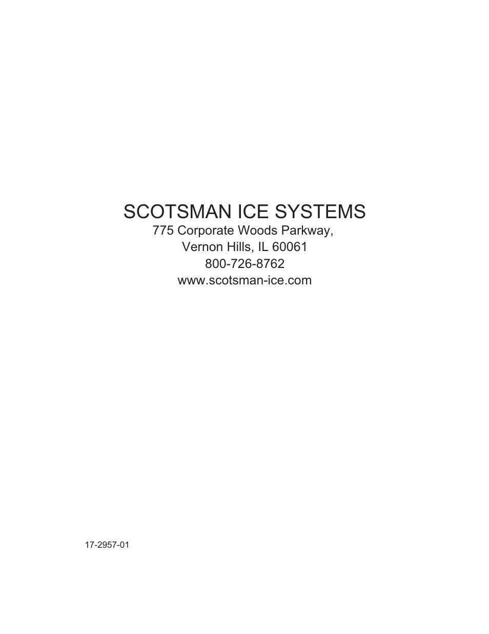 Scotsman ice systems | Scotsman HD22 User Manual | Page 18 / 18