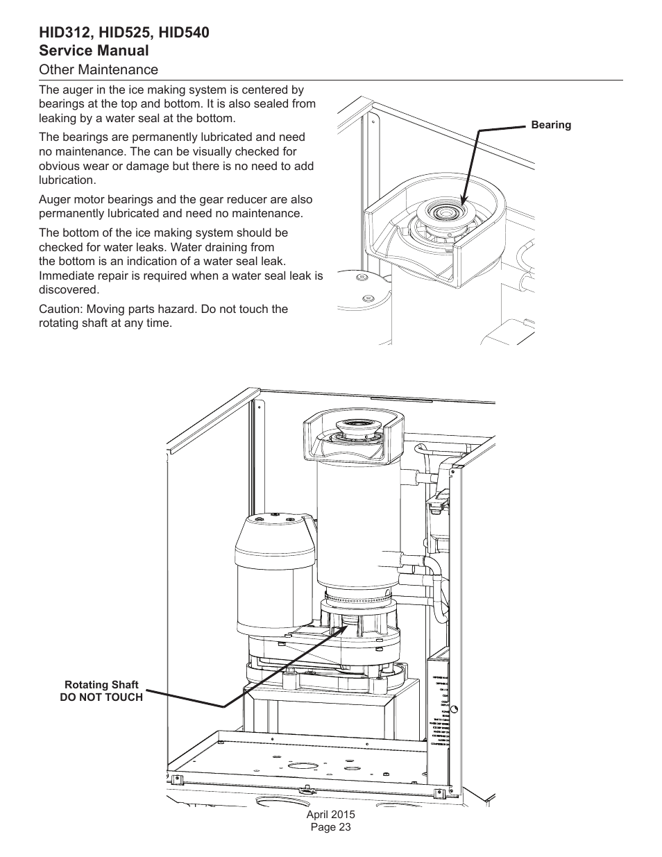 Other maintenance | Scotsman HID312 Service Manual User Manual | Page 23 / 41