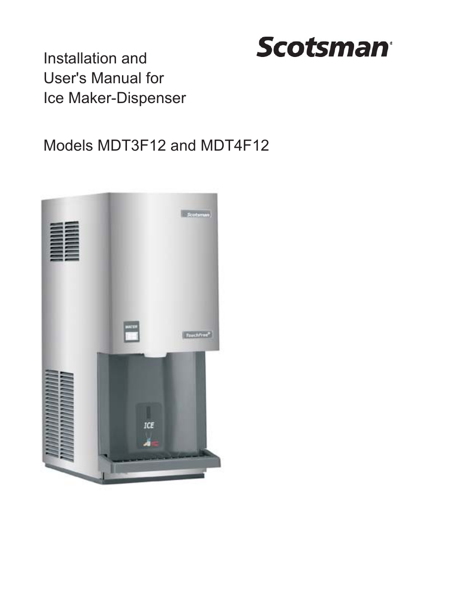 Scotsman MDT3F12 User Manual | 16 pages