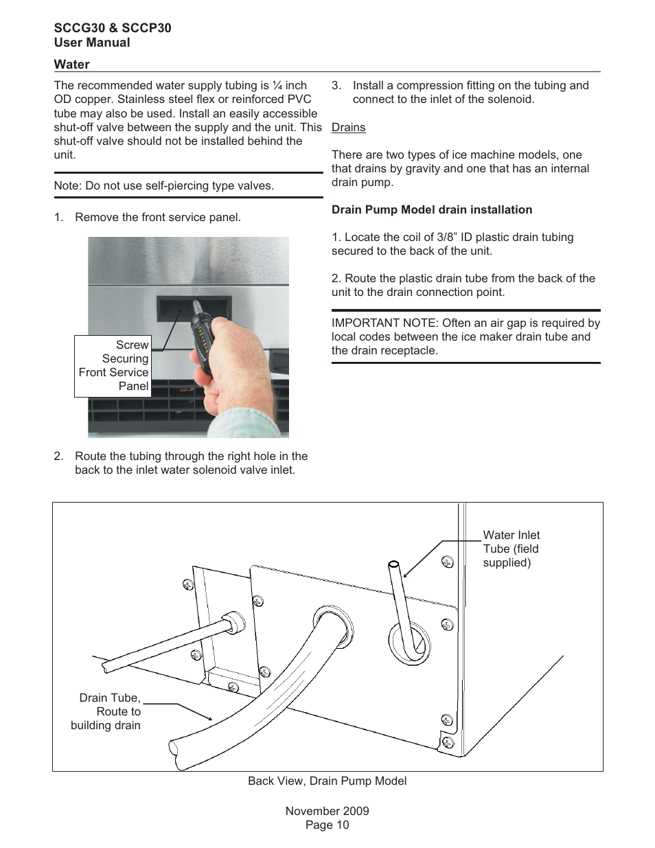 Scotsman SCCG30 User Manual | Page 10 / 15