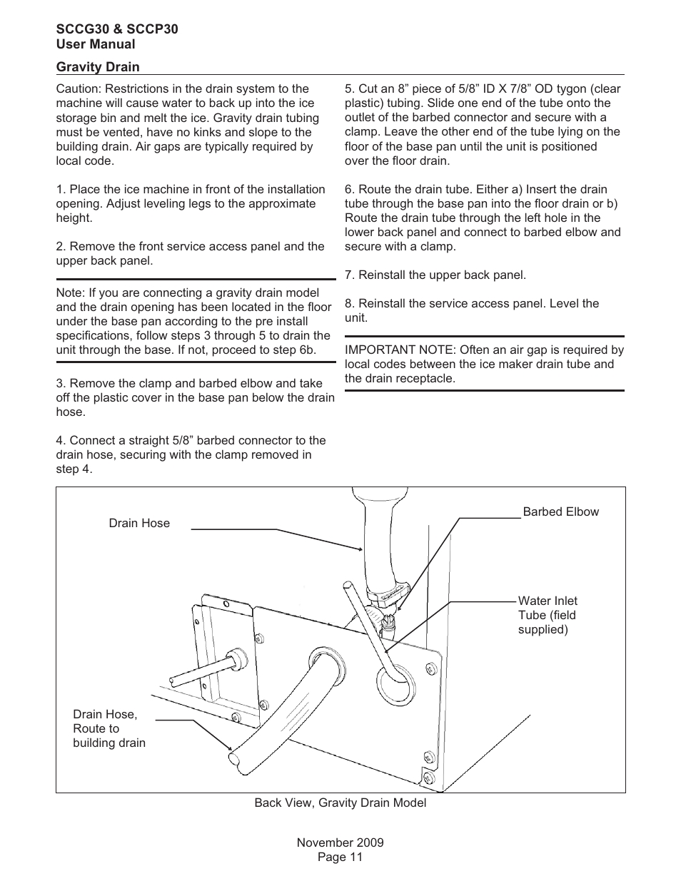 Scotsman SCCG30 User Manual | Page 11 / 15