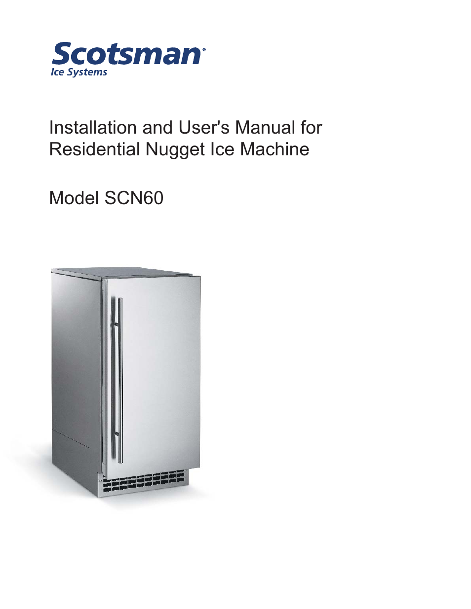 Scotsman SCN60 User Manual | 18 pages