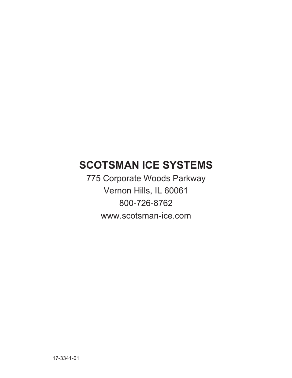 Scotsman ice systems | Scotsman SCN60 User Manual | Page 18 / 18