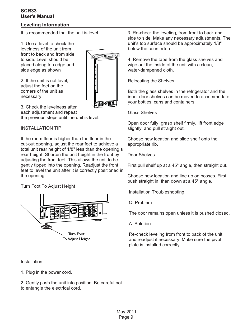 Scotsman SCR33 User Manual | Page 10 / 20