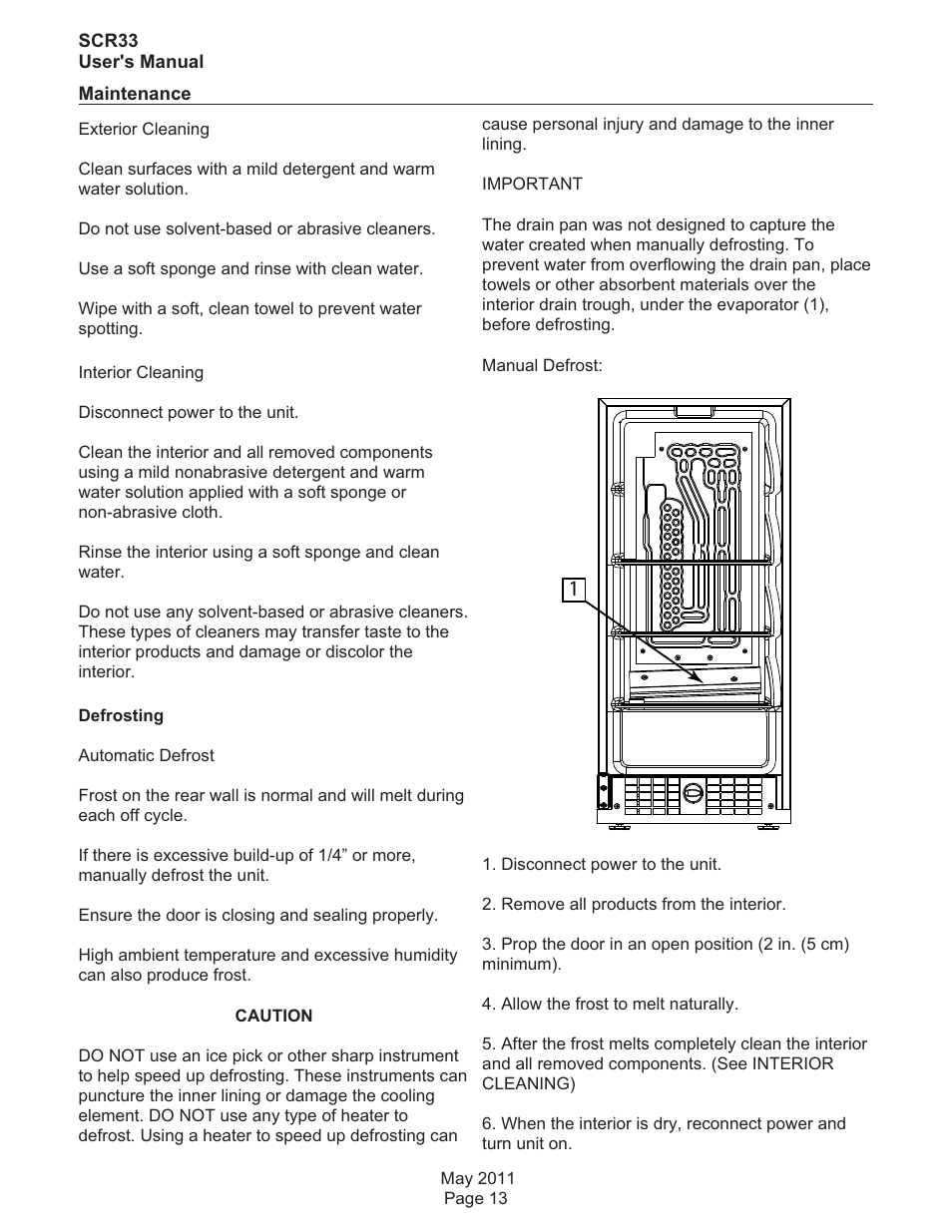 Scotsman SCR33 User Manual | Page 14 / 20