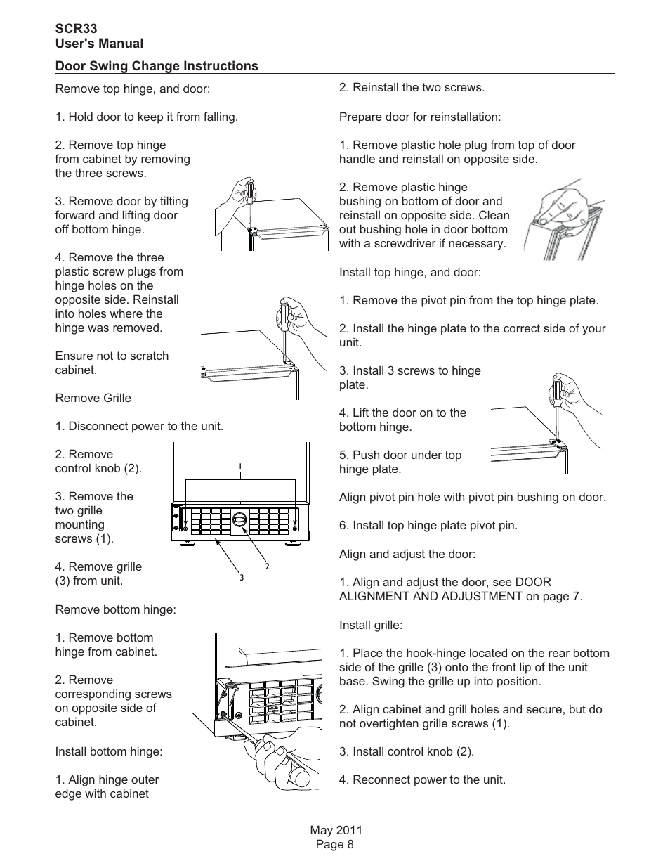 Scotsman SCR33 User Manual | Page 9 / 20