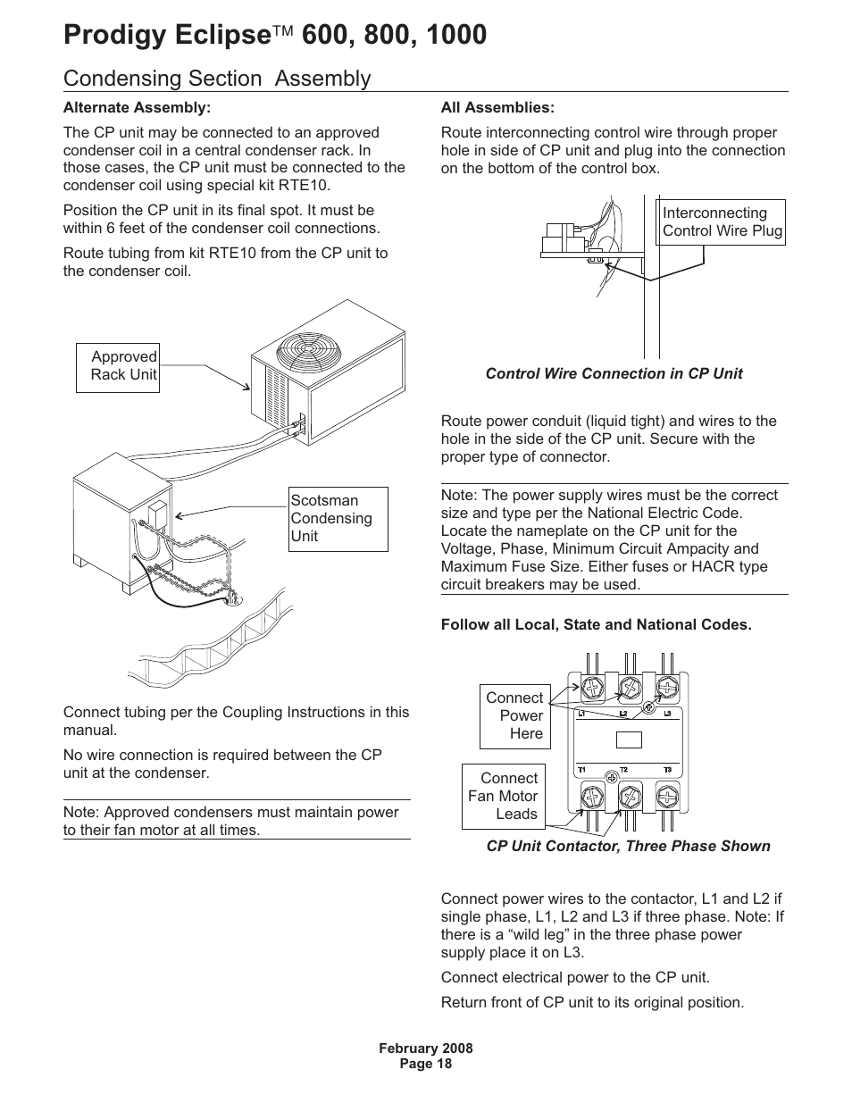 Scotsman 600 Prodigy Eclipse User Manual | Page 18 / 50