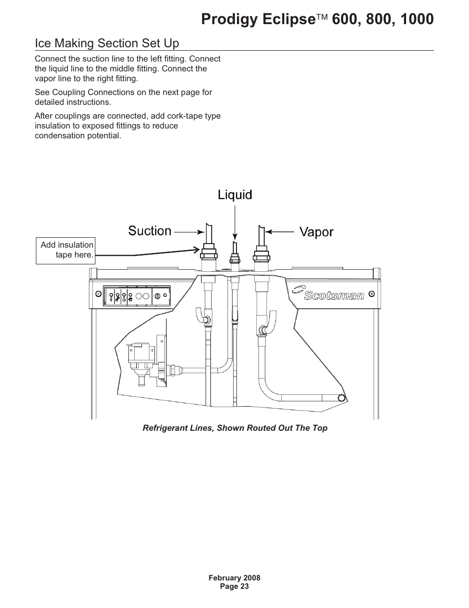 Scotsman 600 Prodigy Eclipse User Manual | Page 23 / 50