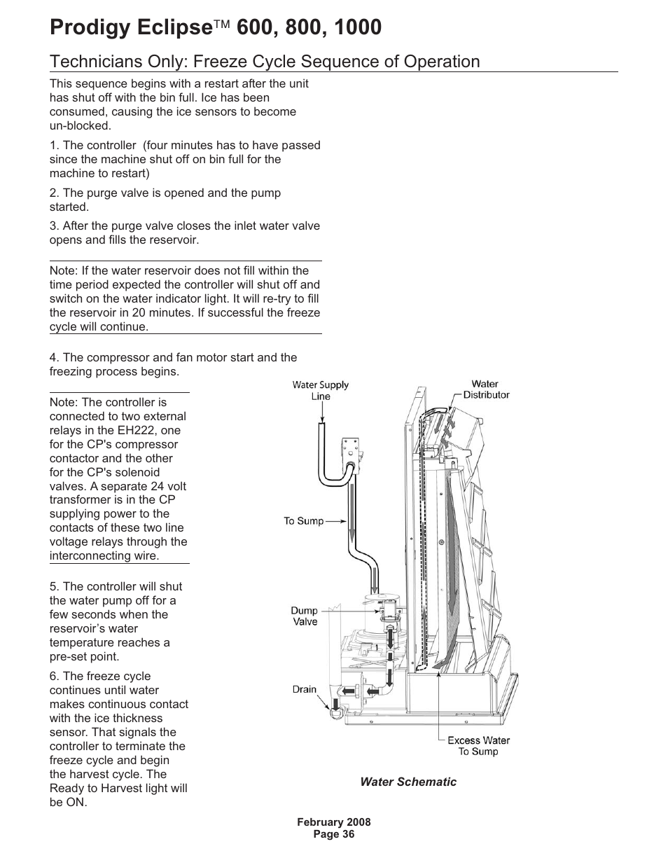 Scotsman 600 Prodigy Eclipse User Manual | Page 36 / 50