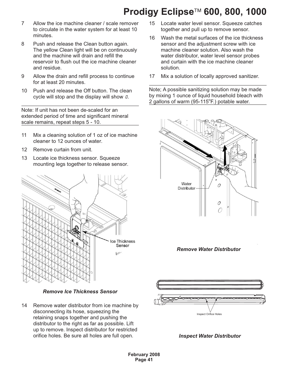 Scotsman 600 Prodigy Eclipse User Manual | Page 41 / 50