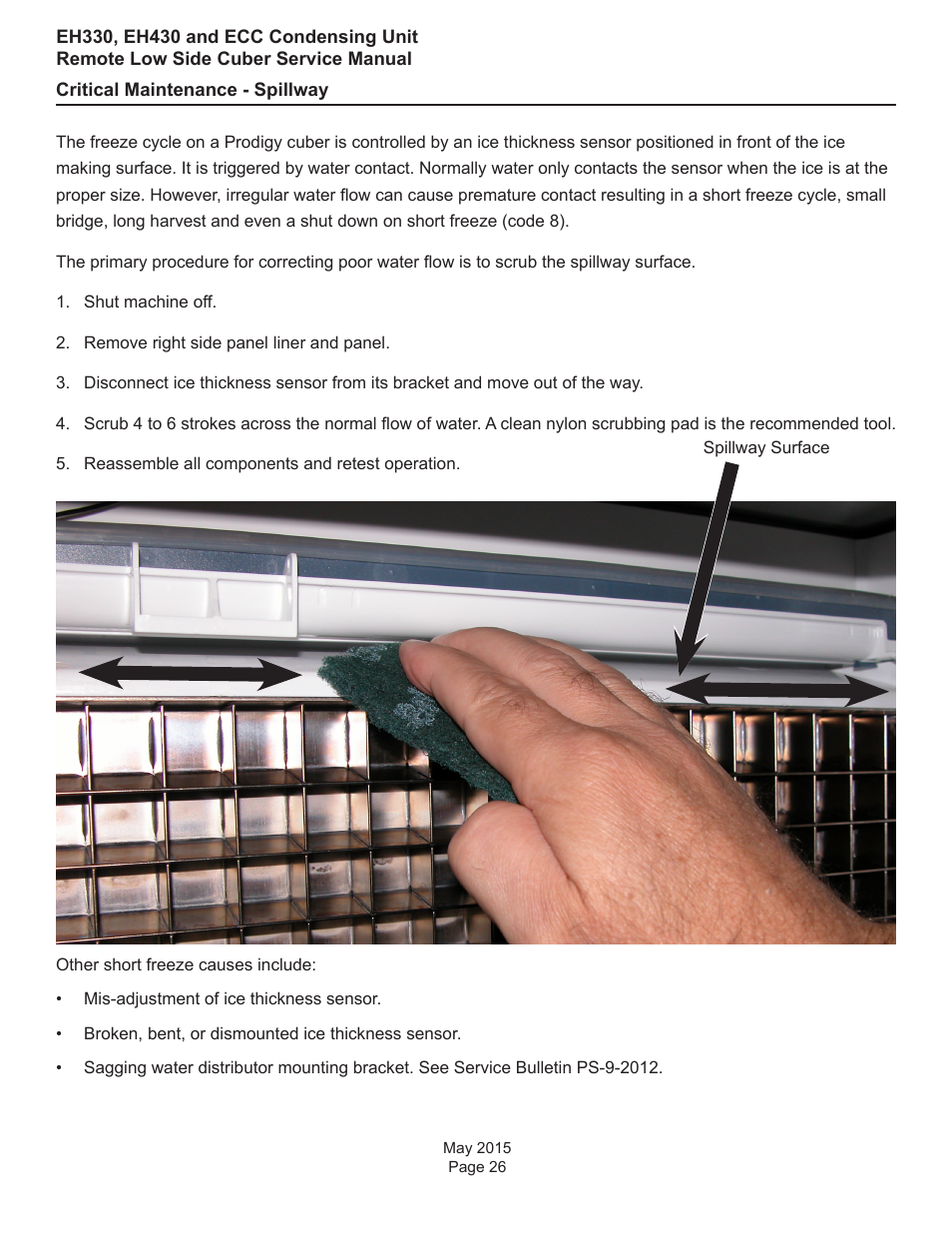 Scotsman EH330 C with ECC Condensing Unit ECC1200 User Manual | Page 27 / 57
