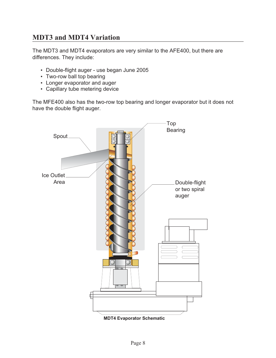 Mdt3 and mdt4 variation | Scotsman Flaked Ice Machines User Manual | Page 9 / 22