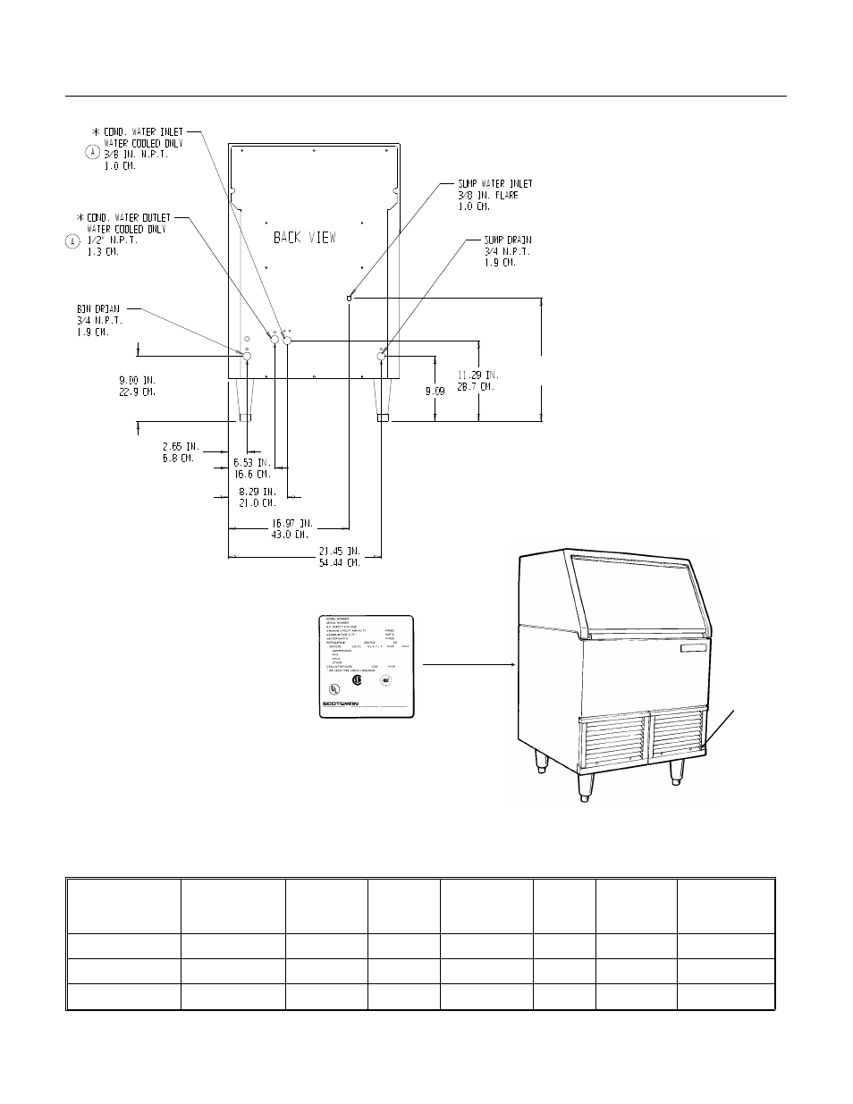Specifications, Afe400 | Scotsman AFE400 User Manual | Page 2 / 25