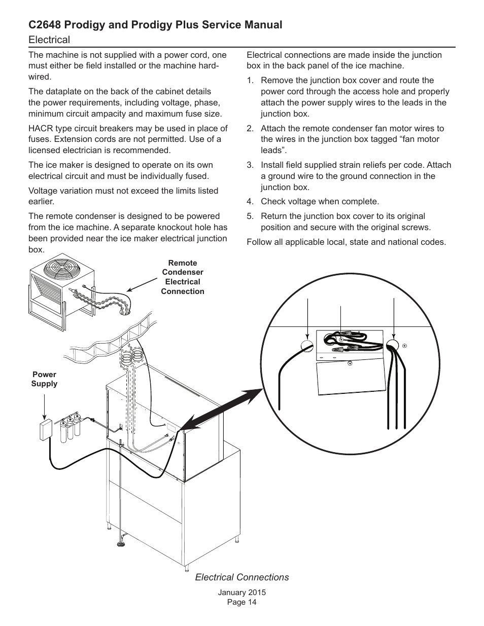 C2648 prodigy and prodigy plus service manual | Scotsman C2648 User Manual | Page 14 / 67