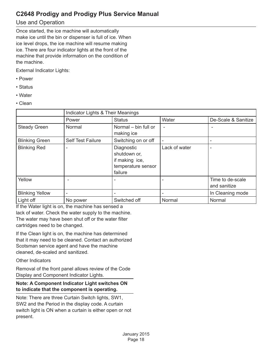 C2648 prodigy and prodigy plus service manual | Scotsman C2648 User Manual | Page 18 / 67