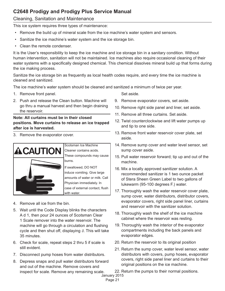 C2648 prodigy and prodigy plus service manual | Scotsman C2648 User Manual | Page 21 / 67