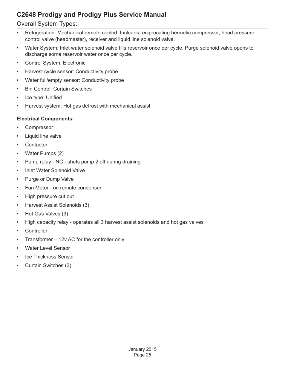 C2648 prodigy and prodigy plus service manual | Scotsman C2648 User Manual | Page 25 / 67