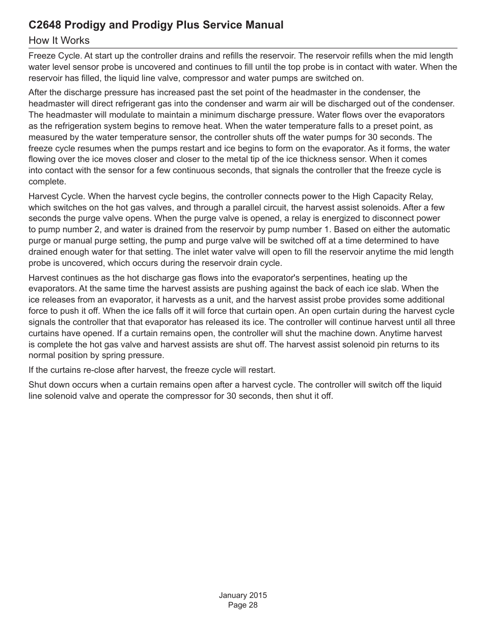 C2648 prodigy and prodigy plus service manual | Scotsman C2648 User Manual | Page 28 / 67
