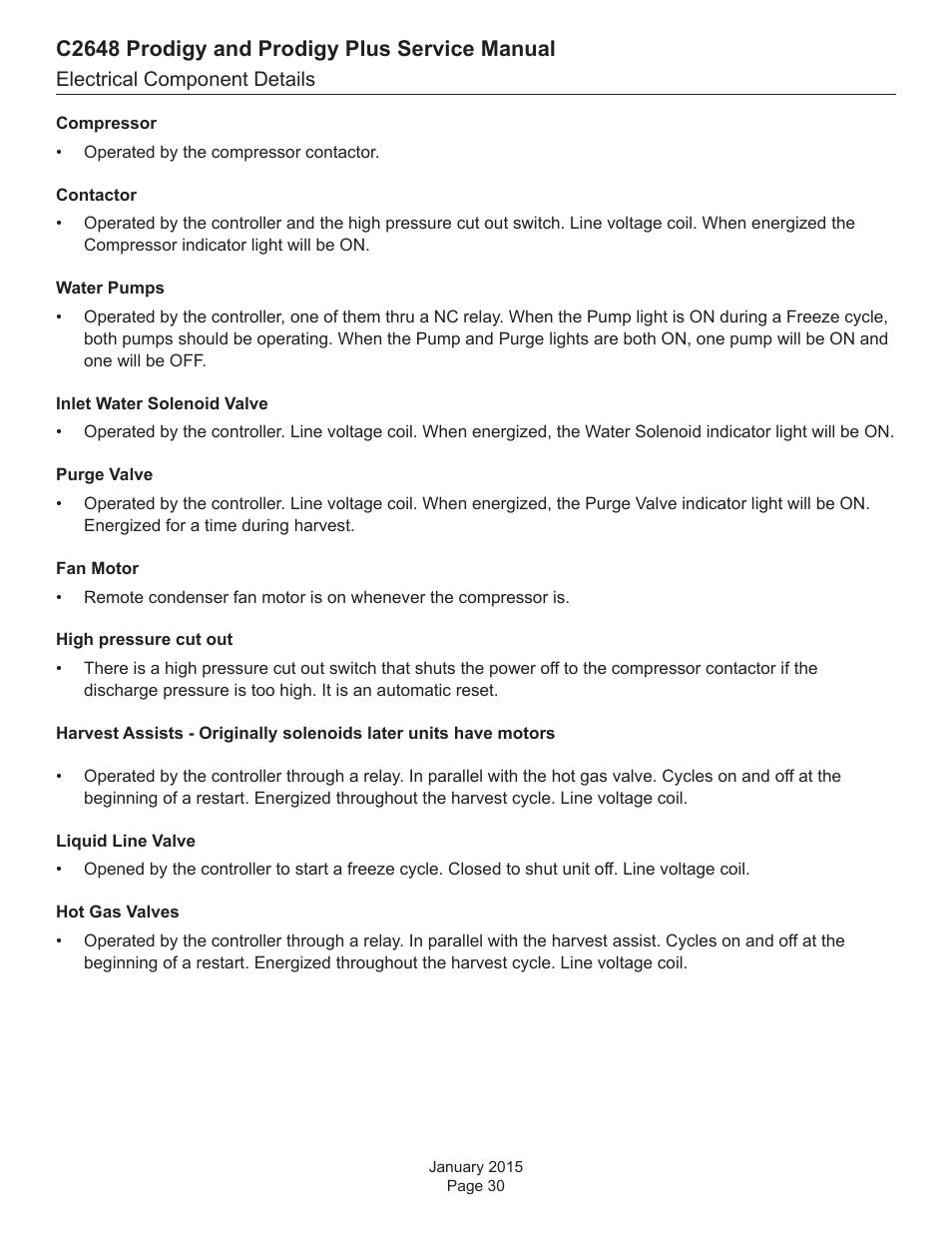 C2648 prodigy and prodigy plus service manual | Scotsman C2648 User Manual | Page 30 / 67