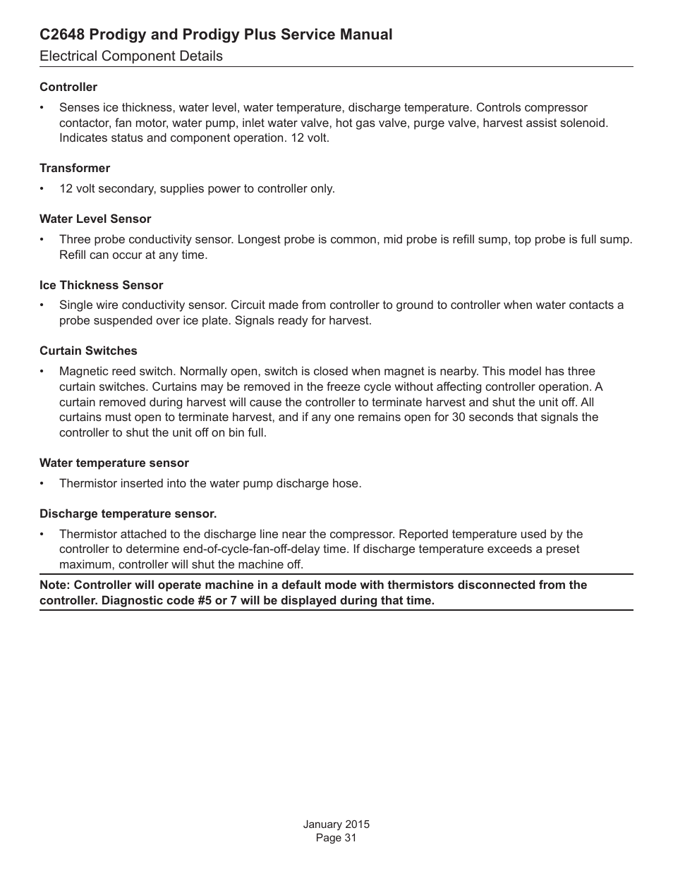 C2648 prodigy and prodigy plus service manual | Scotsman C2648 User Manual | Page 31 / 67