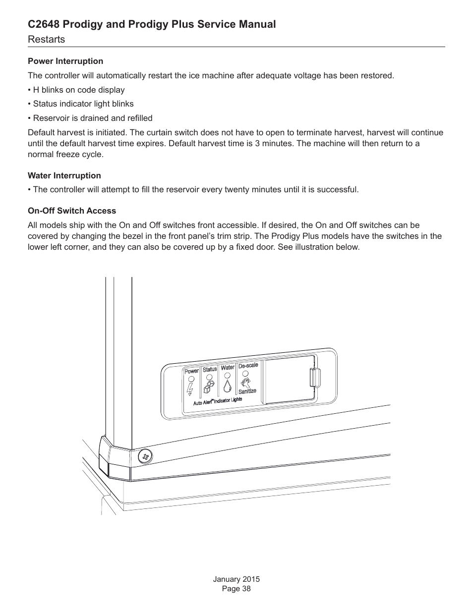 C2648 prodigy and prodigy plus service manual | Scotsman C2648 User Manual | Page 38 / 67