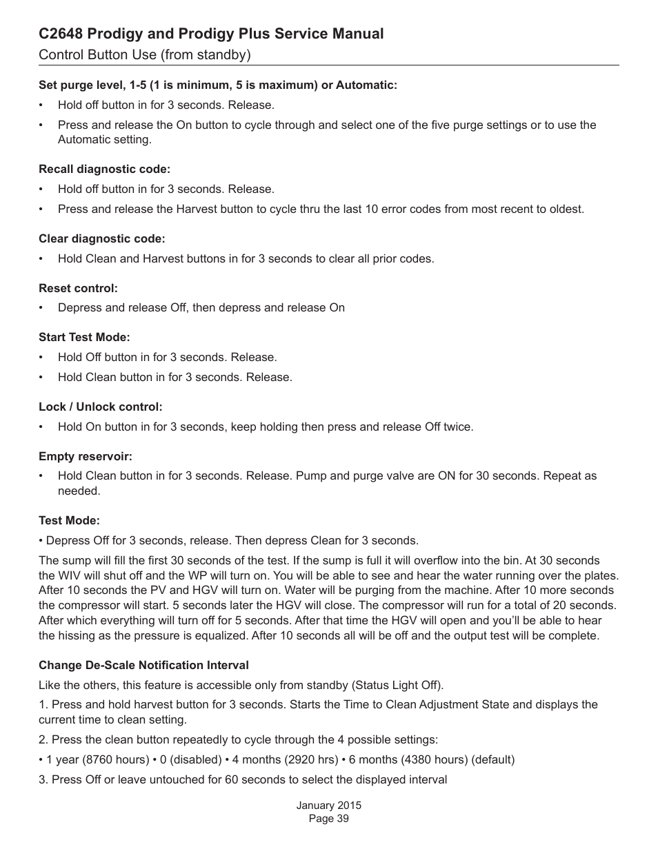 C2648 prodigy and prodigy plus service manual | Scotsman C2648 User Manual | Page 39 / 67