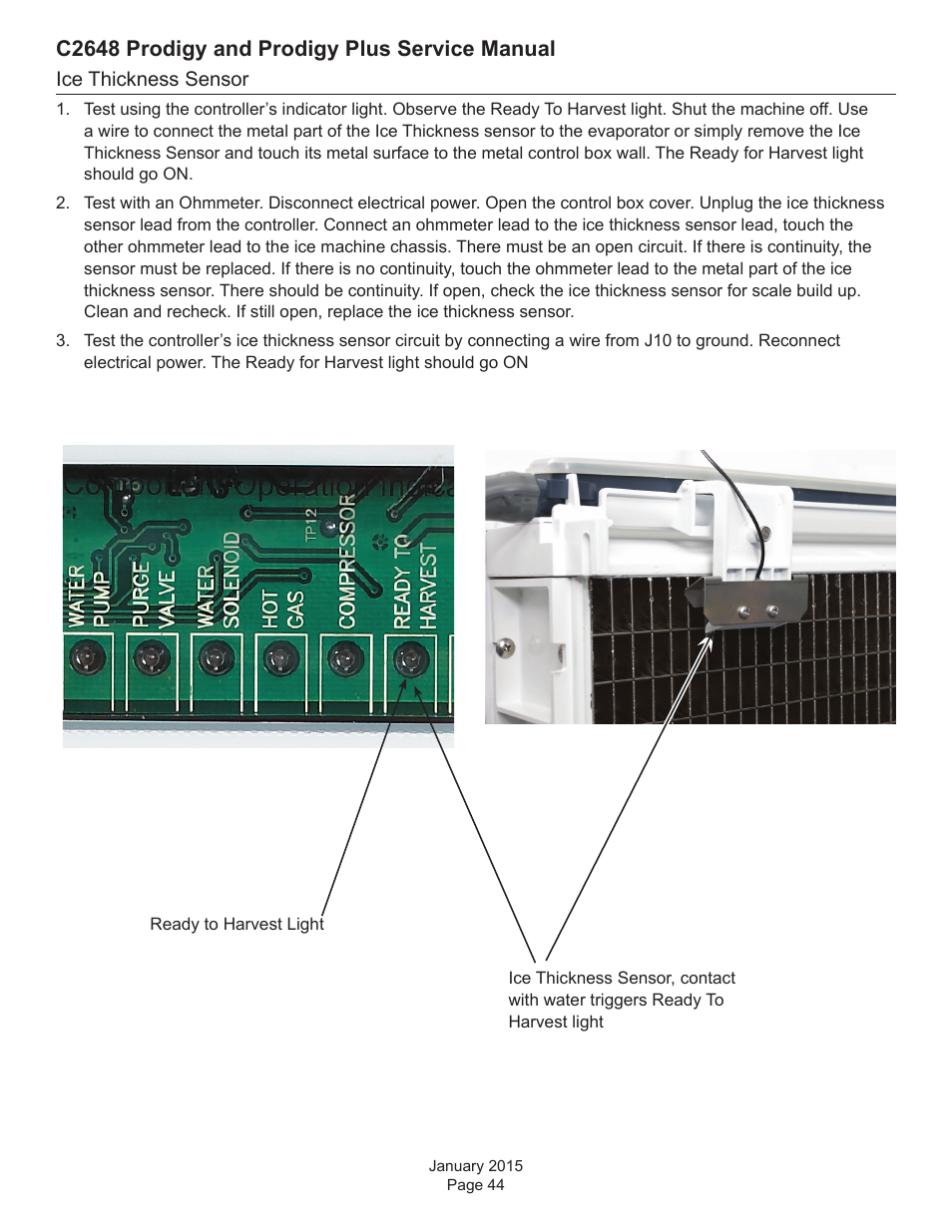 C2648 prodigy and prodigy plus service manual | Scotsman C2648 User Manual | Page 44 / 67