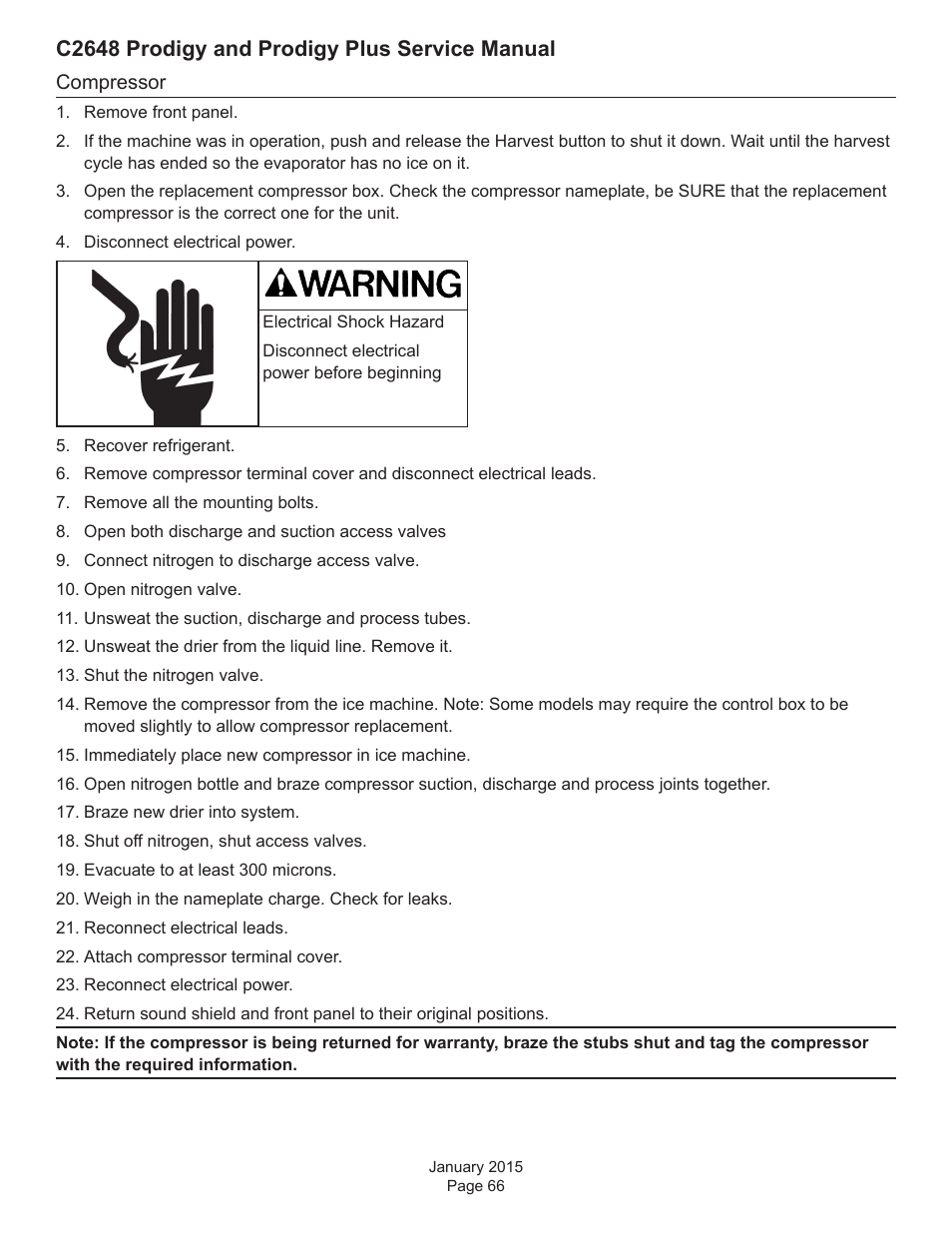 C2648 prodigy and prodigy plus service manual | Scotsman C2648 User Manual | Page 66 / 67