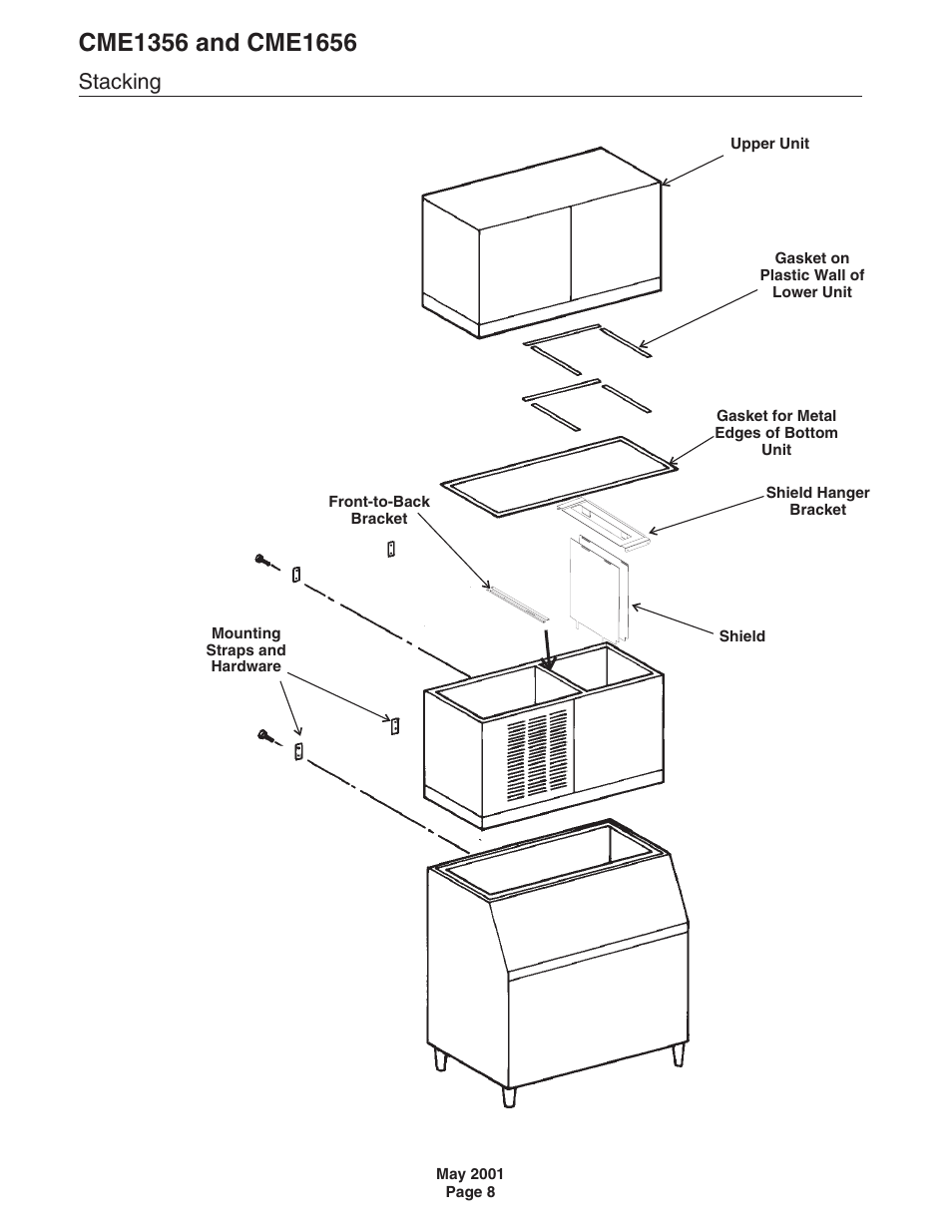 Stacking | Scotsman CME1356 User Manual | Page 8 / 43