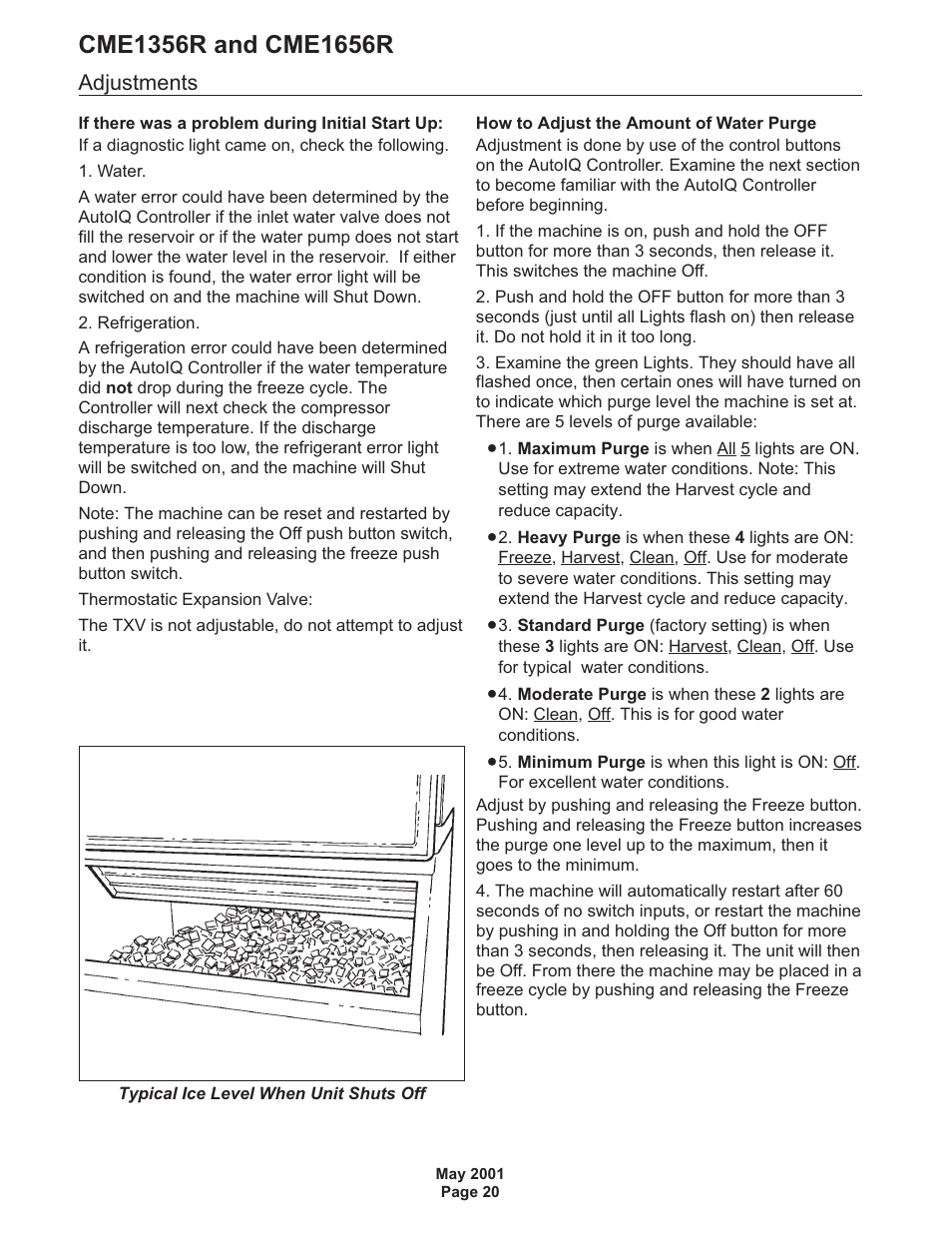 Scotsman CME1356R User Manual | Page 20 / 47