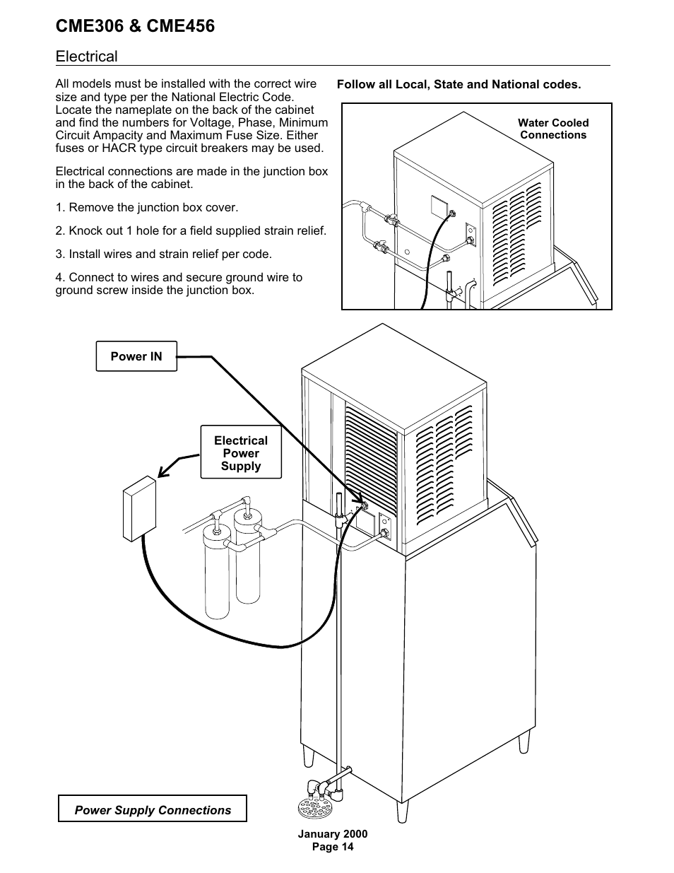 Electrical | Scotsman CME306 User Manual | Page 14 / 42