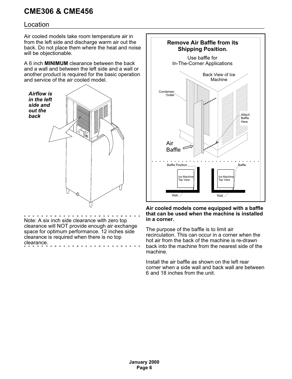 Location | Scotsman CME306 User Manual | Page 6 / 42