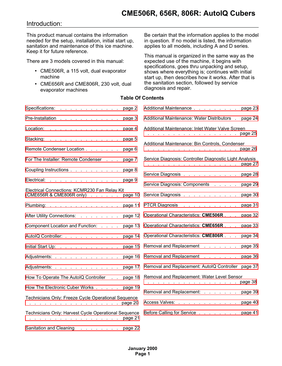 Scotsman CME506R AutoIQ User Manual | 43 pages