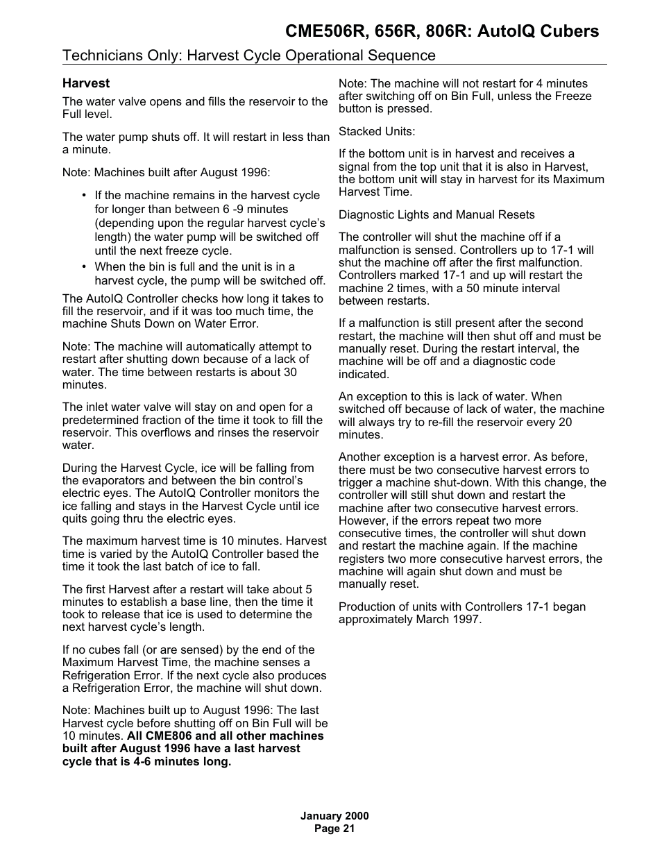 Scotsman CME506R AutoIQ User Manual | Page 21 / 43