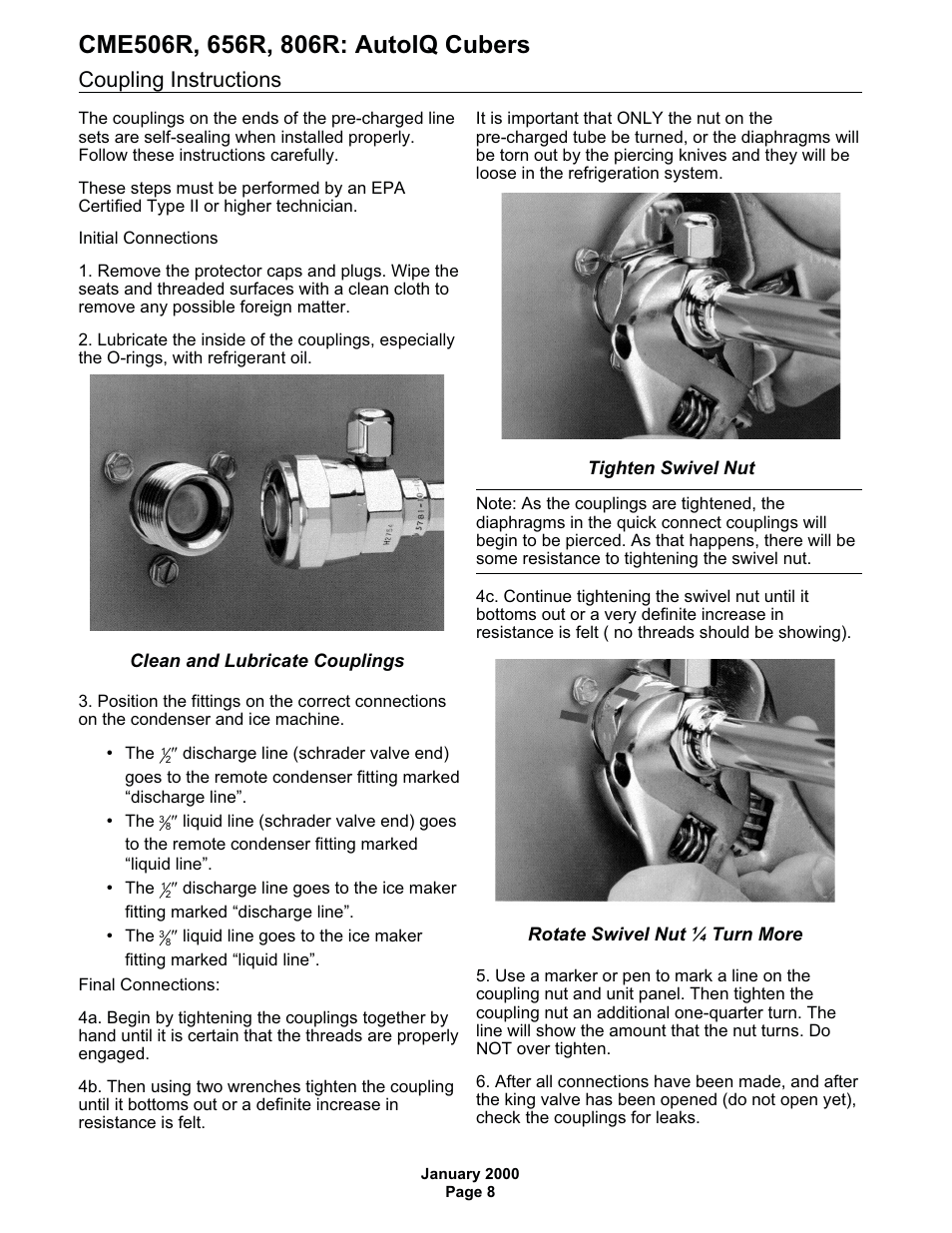 Coupling instructions | Scotsman CME506R AutoIQ User Manual | Page 8 / 43