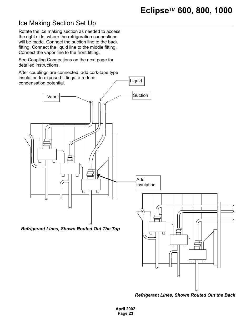 Scotsman 600 Eclipse User Manual | Page 23 / 50