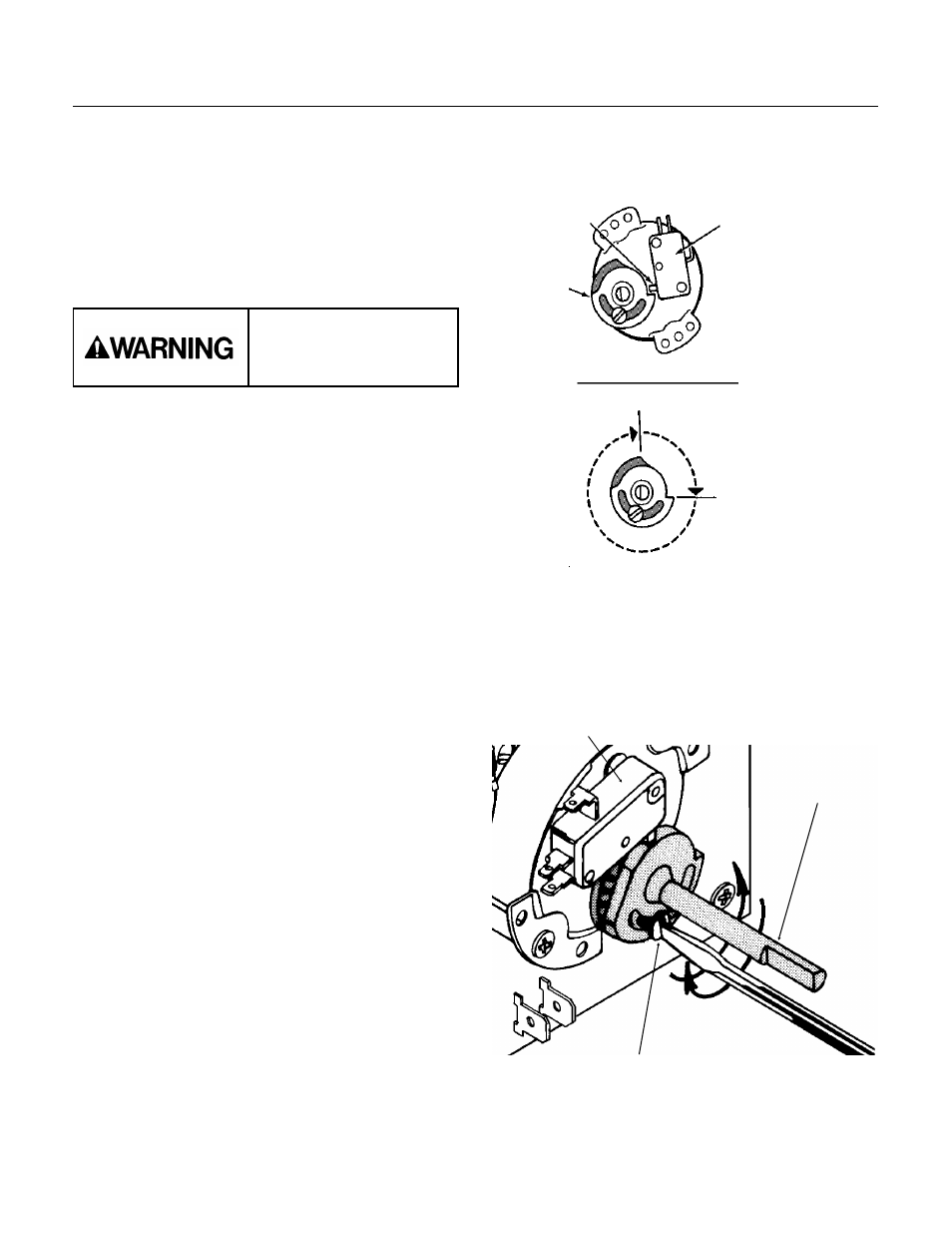Adjustment of the timer & switch assembly | Scotsman CME865W User Manual | Page 12 / 27