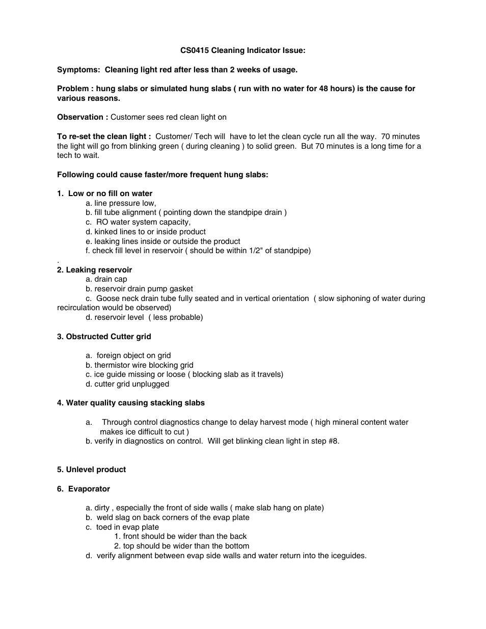 Scotsman CS0415 User Manual | Page 26 / 28