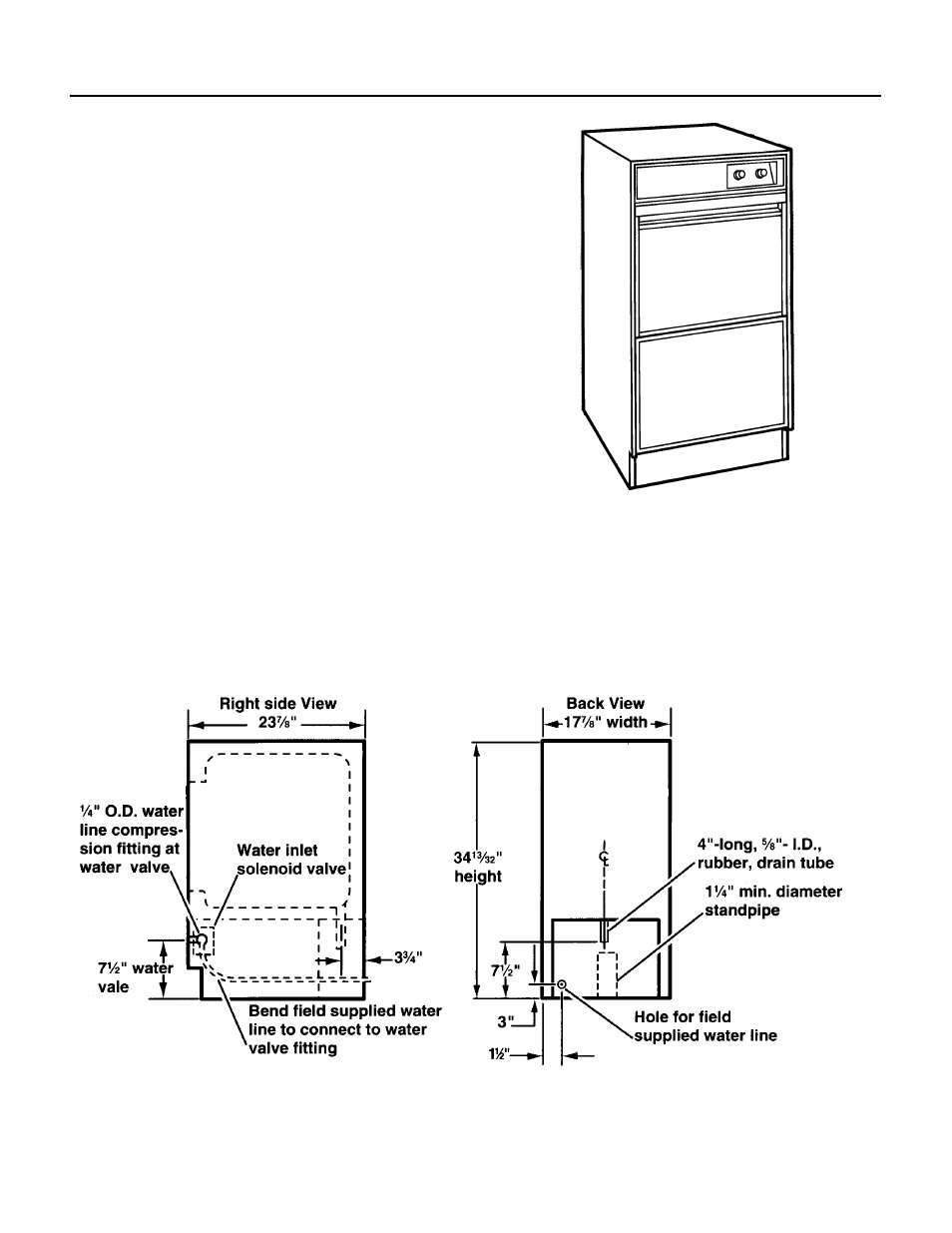 Specifications, Cswe1 | Scotsman CSWE1 User Manual | Page 2 / 15